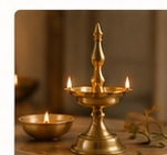 Traditional brass lamp